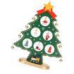 1 Pack Wooden Christmas Tree Tabletop Decoration Mini Ornaments for Festive Desktop (Green)