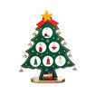 1 Pack Wooden Christmas Tree Tabletop Decoration Mini Ornaments for Festive Desktop (Green)