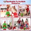Singing Dancing Christmas Tree,Electric Plush Toy with Lights,Animated Christmas Table Decorations Cute Funny Gifts for Family Friends