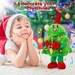 Singing Dancing Christmas Tree,Electric Plush Toy with Lights,Animated Christmas Table Decorations Cute Funny Gifts for Family Friends