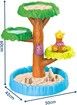Rain Tree Water Table Colorful Sand Water Splash Table Kids Summer Beach Sensory Play Tree Table for Boys Girls Backyard Activity