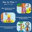 Rain Tree Water Table Colorful Sand Water Splash Table Kids Summer Beach Sensory Play Tree Table for Boys Girls Backyard Activity