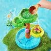 Rain Tree Water Table Colorful Sand Water Splash Table Kids Summer Beach Sensory Play Tree Table for Boys Girls Backyard Activity