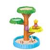 Rain Tree Water Table Colorful Sand Water Splash Table Kids Summer Beach Sensory Play Tree Table for Boys Girls Backyard Activity