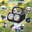 Automatic Bubble Machine Upgrade Bubble Blower with 2 Fans,20000+ Bubbles Per Minute Bubbles,Portable Bubble Maker Operated by Plugin or Batteries (Black)