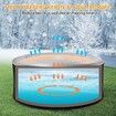 5.4 Ft Inflatable Hot Tub Cover with Handle,Insulated Hot Tub Lid for Outdoor Inflatable Round Hot Tub,Portable Hot tub Cover Protector Save Energy Windproof Rain Proof