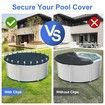 Pool Cover Clips Above Ground 30 Pcs 4.7 Inch Stainless Steel Windproof Clamps