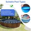 Pool Cover Clips Above Ground 30 Pcs 4.7 Inch Stainless Steel Windproof Clamps