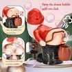 Santa Claus Bubble Butt Machine,Automatic Bubble Blower Machine Santa Claus Toy,Funny Santa Automatic Fart Bubble Machine with Music Flashing Lights