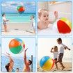 Beach Balls,Beach Balls for Kids,Rainbow Color Pool Toys Pool Balls for Swimming Pool,Beach Toys Inflatable Ball for Summer Parties and Water Games (20 Inch 2 Pack)
