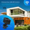 WiFi IP Security Camerax4 CCTV Set 1080P HD Wireless Night Vision Home Surveillance System Solar Battery Powered Waterproof