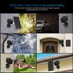 WiFi IP Security Camerax4 CCTV Set 1080P HD Wireless Night Vision Home Surveillance System Solar Battery Powered Waterproof