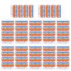 New 48pcs Razor Blade Bald Men Shaving Razors Shaver Blades Refills for Gillette Fusion 5 Orange Gifts for Businessmen