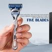 24pcs Razor Blade Shaving Razor Blade Refills for Gillette Fusion 5,Orange New Version