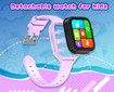 4G Smart Watch Kids LBS GPS Location WIFI Video Call SOS Child Smartwatch HD Camera Monitor Tracker Photo Viewing Phone Watch Col.Purple