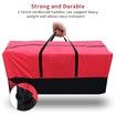 Christmas Tree Storage Bag with Durable Reinforced Handles & Zipper & Transparent Pocket (165*38*76cm)