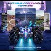 RC Gesture Sensing Stunt Car 4WD Remote Control Off Road Vehicle 360 Flips Toy Color Blue