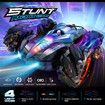 RC Gesture Sensing Stunt Car 4WD Remote Control Off Road Vehicle 360 Flips Toy Color Blue