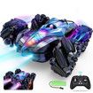 RC Gesture Sensing Stunt Car 4WD Remote Control Off Road Vehicle 360 Flips Toy Color Blue