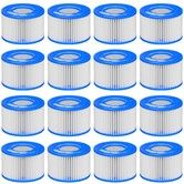 Type Ⅵ Hot Tub Spa Filter Replacement Compatible with Lay-Z-Spa,Coleman SaluSpa 90352E 58323,Inflatable Hot Tub,Swimming Pool Pump Filter Type Ⅵ Cartridge,16 Pack