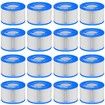 Type Ⅵ Hot Tub Spa Filter Replacement Compatible with Lay-Z-Spa,Coleman SaluSpa 90352E 58323,Inflatable Hot Tub,Swimming Pool Pump Filter Type Ⅵ Cartridge,16 Pack