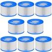 Type Ⅵ Hot Tub Spa Filter Replacement Compatible with Lay-Z-Spa,Coleman SaluSpa 90352E 58323,Inflatable Hot Tub,Swimming Pool Pump Filter Type Ⅵ Cartridge,8 Pack