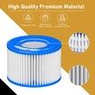 Type Ⅵ Hot Tub Spa Filter Replacement Compatible with Lay-Z-Spa,Coleman SaluSpa 90352E 58323,Inflatable Hot Tub,Swimming Pool Pump Filter Type Ⅵ Cartridge,8 Pack