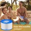 Type Ⅵ Hot Tub Spa Filter Replacement Compatible with Lay-Z-Spa,Coleman SaluSpa 90352E 58323,Inflatable Hot Tub,Swimming Pool Pump Filter Type Ⅵ Cartridge,8 Pack