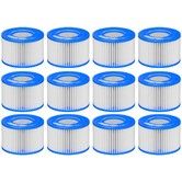 Type Ⅵ Hot Tub Spa Filter Replacement Compatible with Lay-Z-Spa,Coleman SaluSpa 90352E 58323,Inflatable Hot Tub,Swimming Pool Pump Filter Type Ⅵ Cartridge,12 Pack
