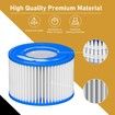 Type Ⅵ Hot Tub Spa Filter Replacement Compatible with Lay-Z-Spa,Coleman SaluSpa 90352E 58323,Inflatable Hot Tub,Swimming Pool Pump Filter Type Ⅵ Cartridge,12 Pack