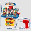 Kids Tool Bench Set with Electric Drill and Screw Toys 246Pcs Realistic Pretend Play Tool Set Learning Gift for Boys and Girls