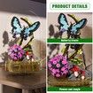 Butterfly Insect Collection Building Set with Music Display Box Bouquet Set for Kids 8+ Office Home Decor DIY Blocks Toy