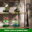 Butterfly Insect Collection Building Set with Music Display Box Bouquet Set for Kids 8+ Office Home Decor DIY Blocks Toy