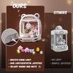 Claw Machines for Kids, Unicorns Toys for Girls Age 6+, Arcade Games Mini Vending Machine with Squishy Fidget Toys, Candy Machine Candy Dispenser Machine, Claw Game Machine,Birthday Gifts, Brown