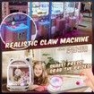 Claw Machines for Kids, Unicorns Toys for Girls Age 6+, Arcade Games Mini Vending Machine with Squishy Fidget Toys, Candy Machine Candy Dispenser Machine, Claw Game Machine,Birthday Gifts, Brown