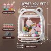 Claw Machines for Kids, Unicorns Toys for Girls Age 6+, Arcade Games Mini Vending Machine with Squishy Fidget Toys, Candy Machine Candy Dispenser Machine, Claw Game Machine,Birthday Gifts, Brown