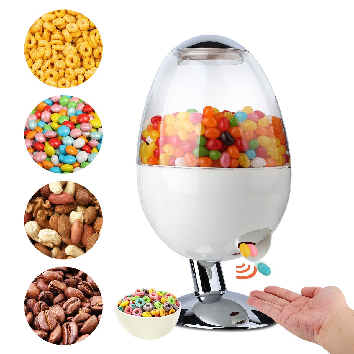 5L Large Automatic Candy Dispenser,Motion Activated Candy Dispenser,Touchless,3 Dispensing Options,Automatic Candy Dispenser For Kids