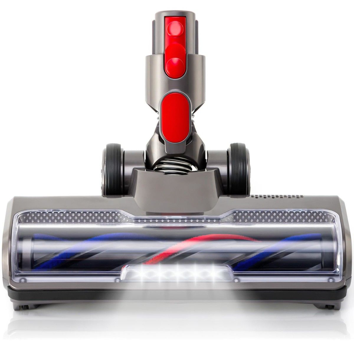 LED Motorhead Compatible with Dyson V7 V8 V10 V11 V15 Vacuum Floor Attachment with Turbo Bristle Roller and LED Lights for Hardwood and Carpet