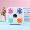 Music Boxing Machine, Adjustment No Punching Design RGB Light Rhythm Hitting Light Feedback, Electronic Fitness Boxing Machine For Kids (White)