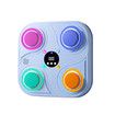 Music Boxing Machine, Adjustment No Punching Design RGB Light Rhythm Hitting Light Feedback, Electronic Fitness Boxing Machine For Kids (Blue)
