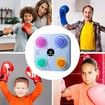 Music Boxing Machine, Adjustment No Punching Design RGB Light Rhythm Hitting Light Feedback, Electronic Fitness Boxing Machine For Kids (Blue)