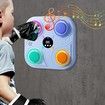 Music Boxing Machine, Adjustment No Punching Design RGB Light Rhythm Hitting Light Feedback, Electronic Fitness Boxing Machine For Kids (Blue)