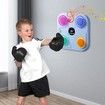 Music Boxing Machine, Adjustment No Punching Design RGB Light Rhythm Hitting Light Feedback, Electronic Fitness Boxing Machine For Kids (Blue)