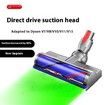 LED Motorhead Dyson Replacement V7 V8 V10 V11 V15 Soft Roller Green Dust Detection Power Brush Vacuum Attachment