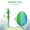 Large 3D Printed Dragon in an egg Flexible Fidget Toys Easter Surprise Christmas Birthday Gifts Home Office Desk Decor Model Multicolour