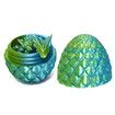 Large 3D Printed Dragon in an egg Flexible Fidget Toys Easter Surprise Christmas Birthday Gifts Home Office Desk Decor Model Multicolour