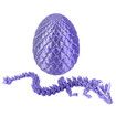3D Printed Easter Egg Mystery Crystal Dragon in an Eggs Fidget Toys Laser Printing Model Surprise Gifts for Children Birthday Christmas Decoration