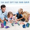 Large 3D Printed Crystal Dragon Magic Fidget Toy Home Decor Articulated Laser Printing Figurine for Autism ADHD Children Christmas Birthday Gifts