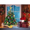 Tabletop Christmas Tree 22 Inch Mini Artificial Christmas Tree with 30 LED String Lights, Star Tree, Tabletop Small Xmas Tree for Holiday Indoor DIY Christmas Decor