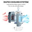 Portable Evaporative Air Cooler Fan, 3 Speed Mini Air Conditioner, Rechargeable with Night Light,for Office, Bedroom (Green)